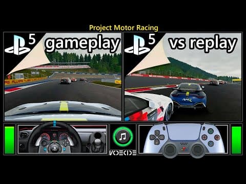 Project Motor Racing (ps5) Gameplay Vs Replay | Real Hardware Comparison