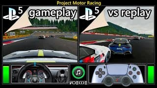 Project Motor Racing (ps5) Gameplay Vs Replay | Real Hardware Comparison