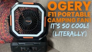 This Fan Saved Our Summer! Ogery F11 Portable Camping Fan Review (vanlife Tested) @ogerycamping