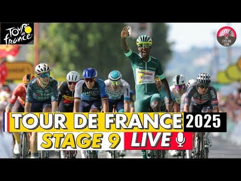 Tour De France 2025 Stage 9 Live Commentary - Can Biniam Girmay Beat Jonathan Milan Vs Van Der Poel
