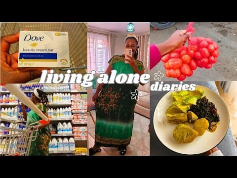 Days In My Life In Kenya | Living Alone Diaries | Grocery Shopping, Cooking |life Of An Introvert