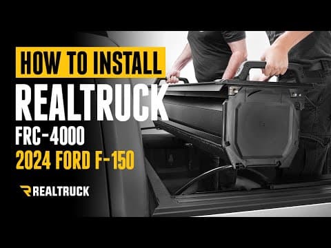 How To Install Realtruck Retraxpro Frc-4000 Manual Retractable Tonneau Cover On A 2024 Ford -150