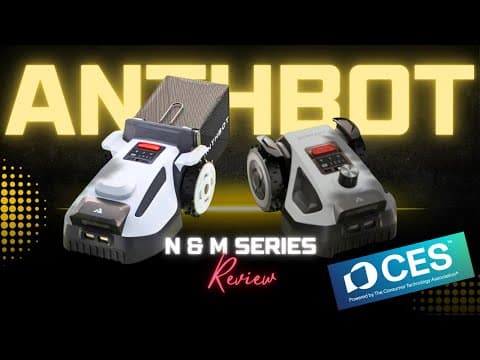Anthbot N Series & M Series Robot Lawn Mowers At Ces 2026 (no Mess, Fully Automated)