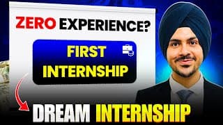 How I Got My First Internship In First Year With Zero Experience! 🔥 #iit #collegelife