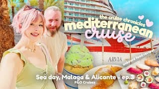 Mediterranean Cruise 🛳️ Malaga, Alicante, Sea Day & Delicious Japanese Sushi Review At Mizuhana Ep.3