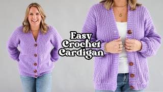 Crochet Your Own Cardigan With This Easy Tutorial - Size Inclusive - Sizes Xs - 5x