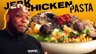Luxurious Leftovers: Jerk Chicken Pasta Skillet | Fridge Diving W/ Meyhem Lauren