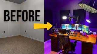 Empty Room To Dream Gaming Studio Transformation (full Setup Tour)