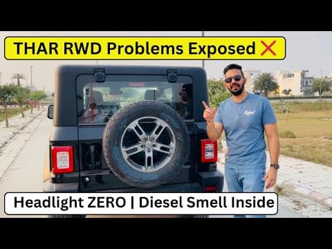 Mahindra Thar Rwd Diesel Real Owner Review | Headlight Quality Zero | Def Problem Exposed