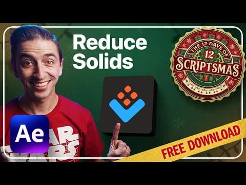 Consolidate Your Solids Folder Instantly | Free After Effects Script