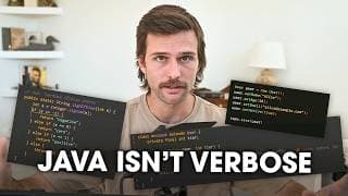 Java Isn't Verbose // We Just Suck