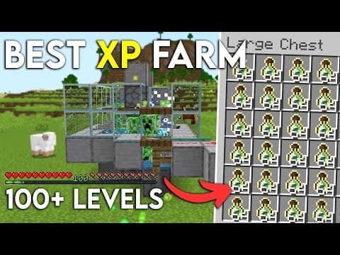 New Update Xp Farm In Minecraft Bedrock 1.21