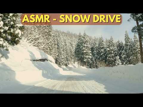 Extreme Winter Drive┃japan's Snow Country Via Backroads Natural Audio Asmr