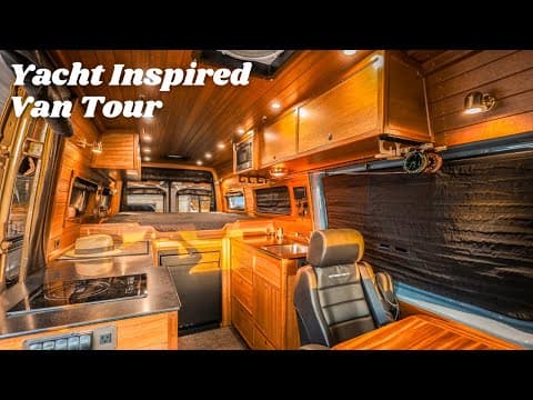 This Van Feels Like A Yacht | Greene & Greene-inspired Luxury Van Tour