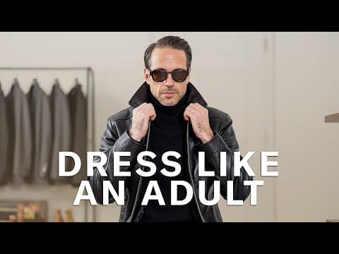 How To Wear A Leather Jacket Like An Adult