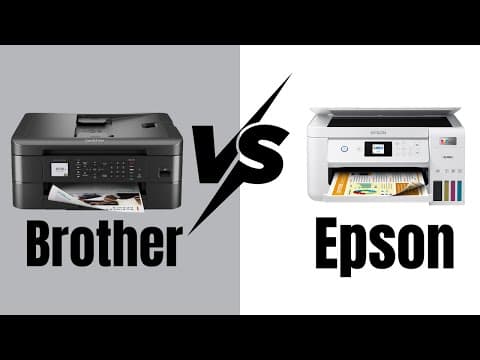 Brother Mfc Vs Epson Ecotank - Which Printer Is Better