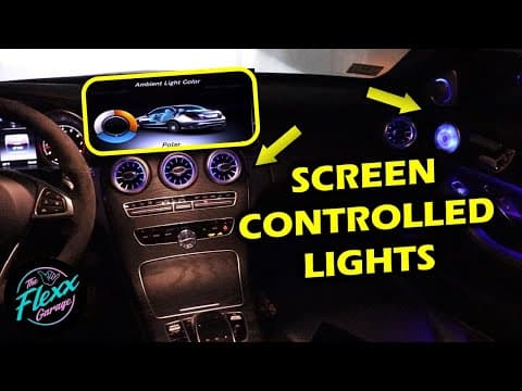 Part 7: Controlling Aftermarket Ambient Kit With Oem Screen (mercedes C-class W205)