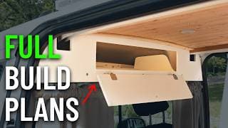 Maximizing Storage In A Campervan || Ford Transit Connect || Pdf Plans!