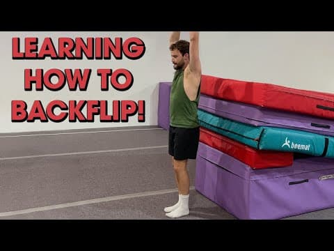 Teaching My Friend A Backflip!