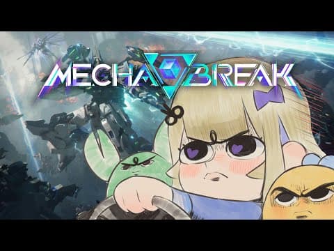 Crab Girl Who Can't Drive...in A Robot. [mecha Break] #sponsored