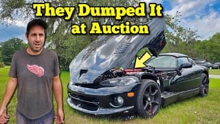 I Bought An 'as-is' Dodge Viper At Auction Hiding A Corroded Cooling System Mess!