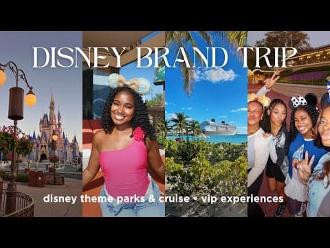 Travel Vlog | Disney Brand Trip! Experiencing Disney Fantasy Cruise, Theme Parks, The Bahamas +more!
