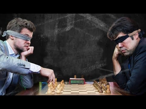 Magnus Vs Hikaru Blindfolded!!
