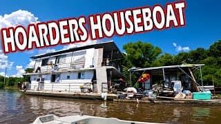 We Found A Hoarder’s Houseboat While Magnet Fishing A River In Louisiana!