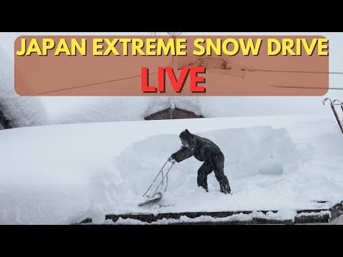 Japan Extreme Snow Drive As Big Winter Storm Hits Live