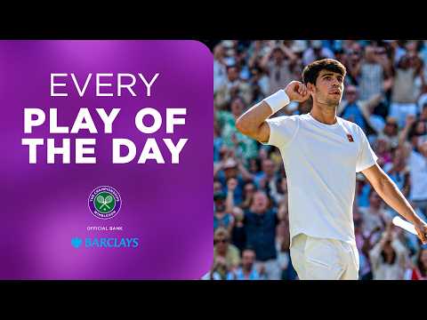 The Greatest Shots From Wimbledon 2025 | Every Play Of The Day Presented By Barclays