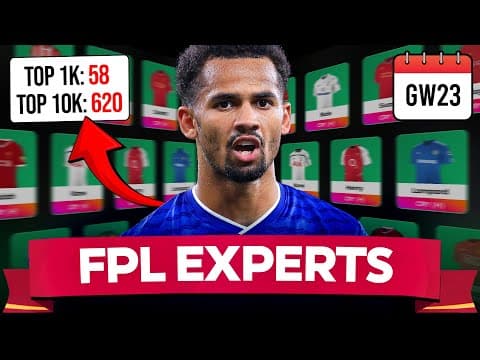 Fpl Gw23 Experts Team 💥 620 X Top 10k Team 🌍