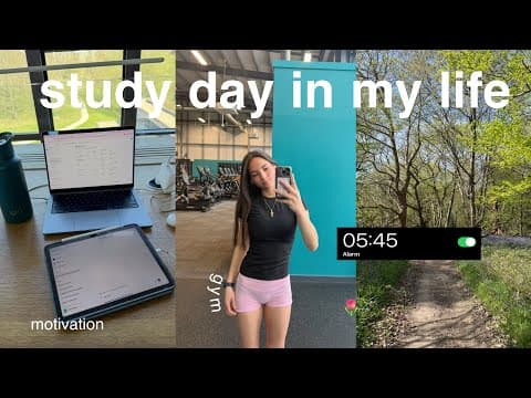 Productive Study Day In My Life | Routines, Gym & Cafes ☕️