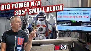 This Old School Stock Block 355" Chevy Makes Some Serious Power!!