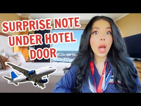 Flight Attendant Life - Christmas Work Trip Took An Unexpected Turn… 😳🎄✈️