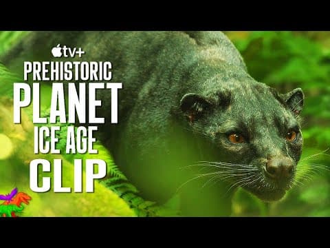 Giant Fossa Hunts Elephant Bird Chick | Prehistoric Planet: Ice Age | Official Clip