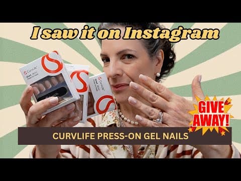 I Saw It On Instagram || Curvlife Gel Press-on Nails || Are They Worth The Hype? + Giveaway