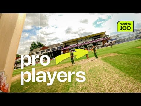 I Played Cricket At A Pro Ground & Hit 2 Massive Sixes!
