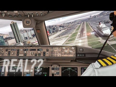 Flight Simulator Rtx™ 4090 + Ultra Graphics Mods - Stormy Kai Tak | Msfs2020 4k