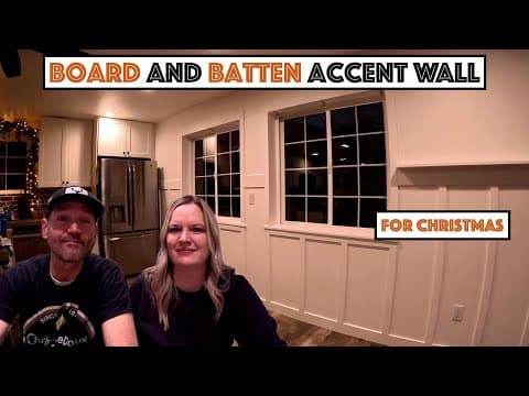 #843 - Board And Batten Accent Wall And Paint In The Kitchen! (cedar's Christmas Present!)