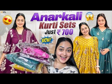 Wow Anarkali Kurti Sets For Just 700rs/- 😱😱😳😳 || Heavenly Homemade