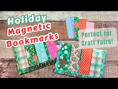 Magnetic Bookmarks 🎄📕 Holiday Edition ✨ Perfect For Craft Fairs!