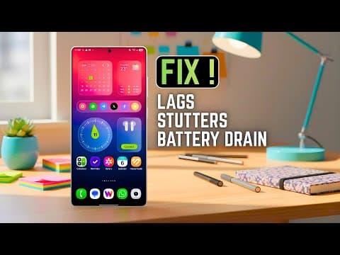 Fix Lags / Stutters / Battery Drain On Galaxy Phones !