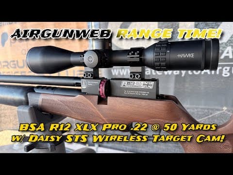Bsa R12 Xls Pro 50 Yard Pellet Tests With The Daisy Sts (smart Target System) Wireless Target Camera