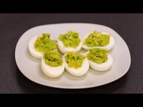 How To Make Avocado Stuffed Eggs | Healthy Skin Friendly Breakfast Or Snack