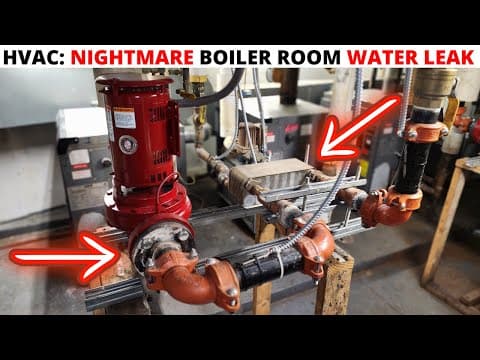 Hvac Emergency: The Nightmare Boiler Room Returns! Brazed Plate Heat Exchanger Leaking Water Repair