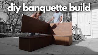 Diy Built In Banquette Build // Budget Friendly Bench // Diy Extreme Living Room Makeover