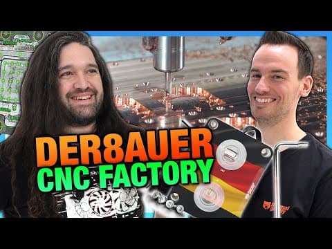 Der8auer Has Gone Mad With Power | Heatsink Manufacturing | Made In Germany