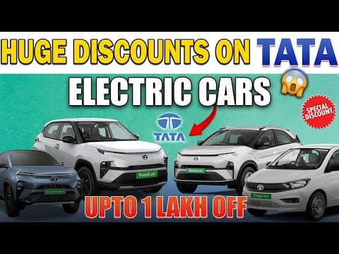Huge Discounts On Tata Electric Cars🤩 | Upto 1 Lakh Off | Electric Vehicles India