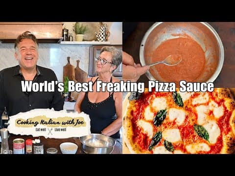 How To Make The World's Best Pizza Sauce! Cooking Italian With Joe