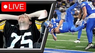 The Craziest Ending Ever To The Steelers & Lions Game (live Reaction)